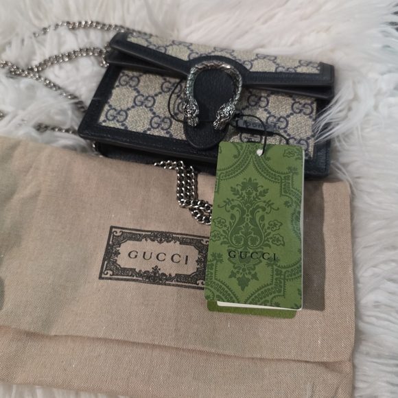 Gucci Beige and Black Mini Bag - Picture 5 of 9